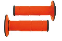 RTECH gripy Racing (dvouvrstvé, měkké), RTECH (oranžovo-černé, pár, délka 116 mm) R-MPRNRAR0015