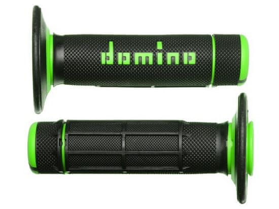 Domino gripy A020 (offroad) délka 118 mm, DOMINO (černo-zelené) A02041C4440A7-1