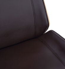 BHM Germany Kancelářská židle Varel, syntetická kůže, přírodní / hnědá