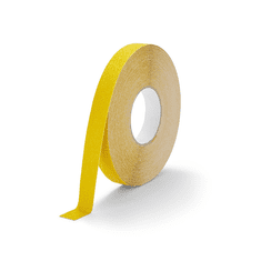 PROTISKLUZU Žlutá protiskluzová páska 25 mm x 18,3 m - hrubozrnná