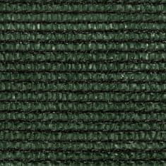Greatstore Stínící plachta 160 g/m2 tmavě zelená 3 x 4 x 4 m HDPE