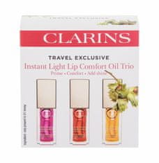 Clarins 7ml instant light lip comfort oil trio, 01 honey
