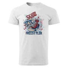 Grooters Bavlněné tričko - Freestyler - Bílé Velikost: XS