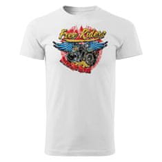 Grooters Bavlněné tričko - Free Rider - Bílé Velikost: XS