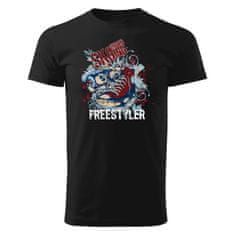 Grooters Bavlněné tričko - Freestyler - Černé Velikost: XS