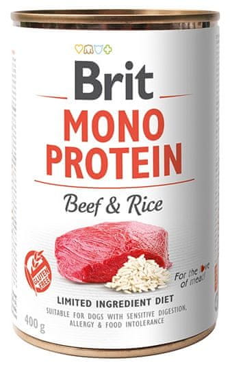 Levně Brit Mono Protein Beef & Brown Rice 6x400g