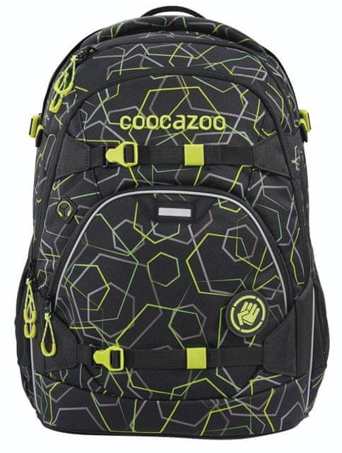 CoocaZoo Školní batoh ScaleRale, Laserbeam Black, certifikát AGR