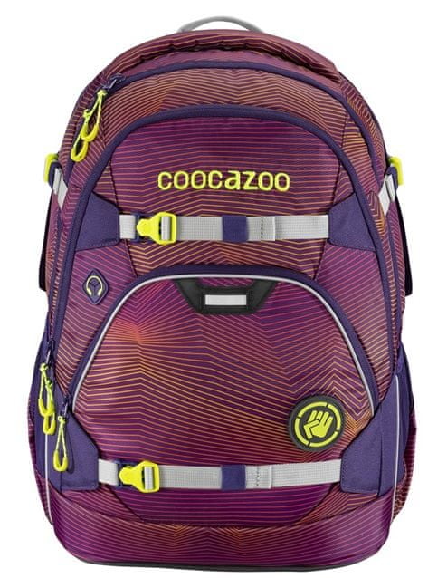CoocaZoo Školní batoh ScaleRale, Soniclights Purple, certifikát AGR