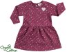 JACKY dívčí šaty s dlouhým rukávem Lovely Bear z organické bavlny 3921170 68 růžová