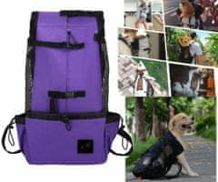 Brunbo Transportní taška pro psa, fialová barva, velikost l, 1 kus