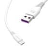 DUDAO L2M kabel USB / Micro USB 5A 1m, bílý