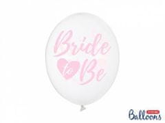 Balónky latexové s růžovým nápisem Bride to be - Rozlučka se svobodou - 30cm - 6 ks
