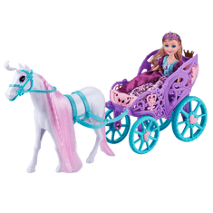 SPARKLE GIRLZ Princezna s koněm a kočárem