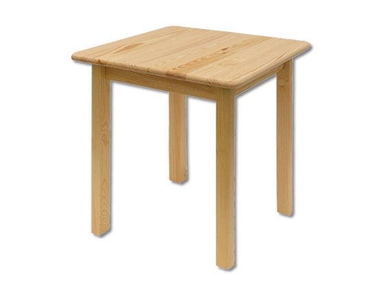 Nejlevnější nábytek Čtvercový jídelní stůl GALWEY, 60x75x60 cm, masiv borovice