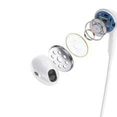 DUDAO Magnetic Suction bezdrátové sluchátka do uší, bílé