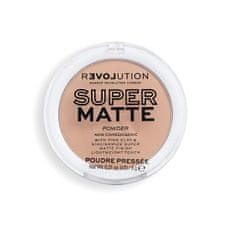 Makeup Revolution Matující pudr Relove Super Matte Pressed (Powder) 6 g (Odstín Warm Beige)