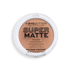 Makeup Revolution Matující pudr Relove Super Matte Pressed (Powder) 6 g (Odstín Warm Beige)