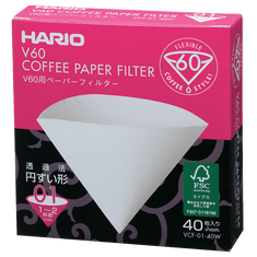 Hario Papírový filtr V60-01 (1-2 šálky) - 40 ks