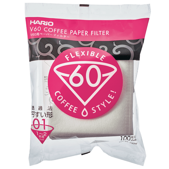 Hario Papírový filtr V60-01 (1-2 šálky) - 100 ks