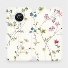 Mobiwear Flip pouzdro na mobil Nokia X10 - MD03S Tenké rostlinky s květy