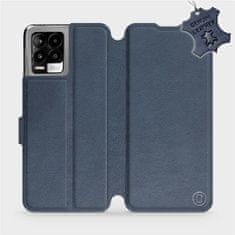 Mobiwear Luxusní kožené flip pouzdro na mobil Realme 8 - Modré - L_NBS Blue Leather
