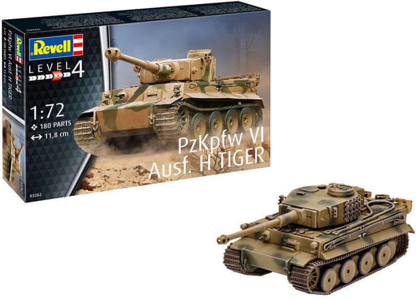 Levně Revell ModelKit tank 03262 - PzKpfw VI Ausf. H Tiger (1:72)