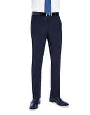 BROOK TAVERNER Pánské Slim fit elegantní kalhoty Cassino Brook Taverner - nezakončené 91 cm, Velikost 46, Barva Tmavě modrá Navy