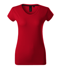 Malfini Premium Dámské triko s krátkým rukávem Exclusive Malfini Premium Supima bavlna, Velikost S, Barva Červená