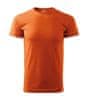 Tričko krátký rukáv 100% bavlna Malfini Basic, Velikost L, Barva Oranžová