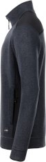 James & Nicholson Pánská zátěžová bunda z pleteného fleece & softshellové vklady pro delší životnost, Velikost 5XL, Barva Červená