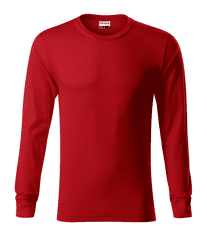 Rimeck Pánské tričko s dlouhým rukávem Rimeck 100% bavlna, Velikost 3XL, Barva Červená