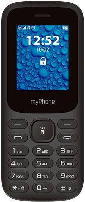 Odolný teledon myPhone Hammer 2220 klasický telefon tlačítkový jednoduchý telefon FM radio slot na pamětovou kartu Bluetooth 2G TFT displej LED svítilna jednoduché ovládání podsvícené klávesy Dual SIM dlouhá výdrž baterie