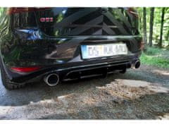 Maxton Design difuzor zadního nárazníku pro Volkswagen Golf GTI Mk7, plast ABS bez povrchové úpravy