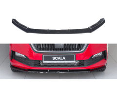 Maxton Design spoiler pod přední nárazník ver.1 pro Škoda Scala, černý lesklý plast ABS