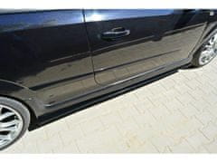 Maxton Design difuzory pod boční prahy pro Opel Astra OPC H (Mk3), černý lesklý plast ABS