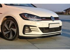 Maxton Design spoiler pod přední nárazník pro Volkswagen Golf GTI Mk7 Facelift, černý lesklý plast ABS