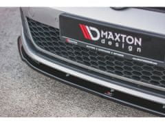 Maxton Design spoiler pod přední nárazník ver.1 pro Volkswagen Golf GTI Mk7, černý lesklý plast ABS