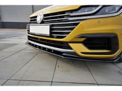 Maxton Design spoiler pod přední nárazník ver.3 pro Volkswagen Arteon, černý lesklý plast ABS