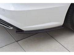 Maxton Design boční difuzory pod zadní nárazník pro Audi A6 C7 FL, černý lesklý plast ABS