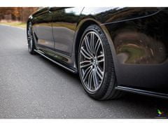 Maxton Design difuzory pod boční prahy pro BMW Řada 5 G30-G31, černý lesklý plast ABS
