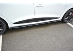 Maxton Design difuzory pod boční prahy pro Renault Clio RS Mk4, černý lesklý plast ABS