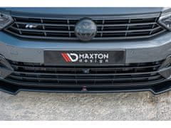 Maxton Design spoiler pod přední nárazník ver.2 pro Volkswagen Passat Mk8 (B8), černý lesklý plast ABS, R-Line