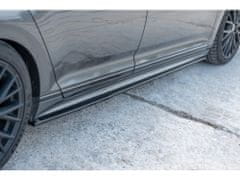 Maxton Design difuzory pod boční prahy pro Volkswagen Passat Mk8 (B8), černý lesklý plast ABS, R-Line