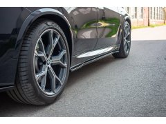 Maxton Design difuzory pod boční prahy pro BMW X5 G05, černý lesklý plast ABS