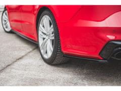 Maxton Design boční difuzory pod zadní nárazník pro Audi A7 C8, černý lesklý plast ABS