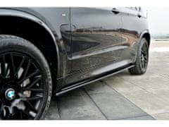 Maxton Design difuzory pod boční prahy pro BMW X5 F15, černý lesklý plast ABS
