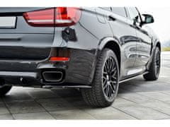 Maxton Design difuzory pod boční prahy pro BMW X5 F15, černý lesklý plast ABS