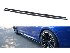 Maxton Design difuzory pod boční prahy pro BMW Řada M5 F90, černý lesklý plast ABS