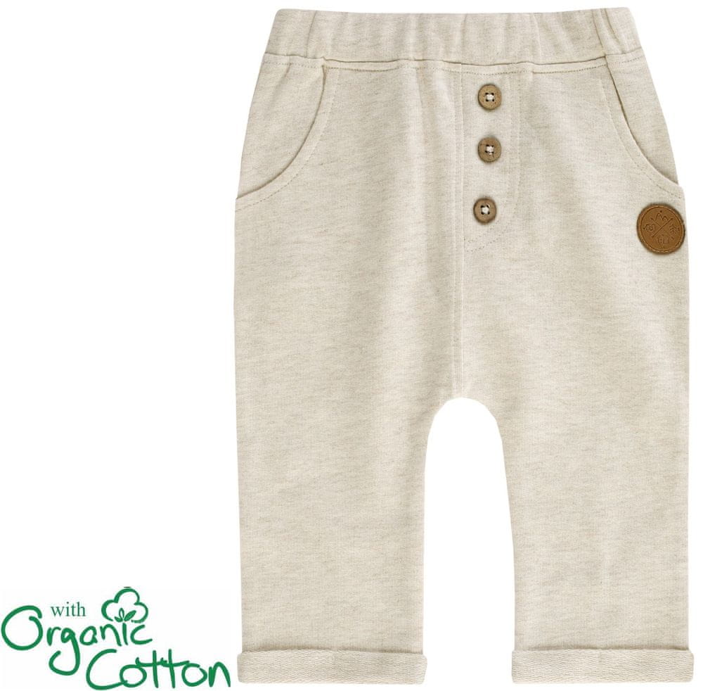 JACKY chlapecké kalhoty Boys In The Wood z organické bavlny 3721220 62 béžová