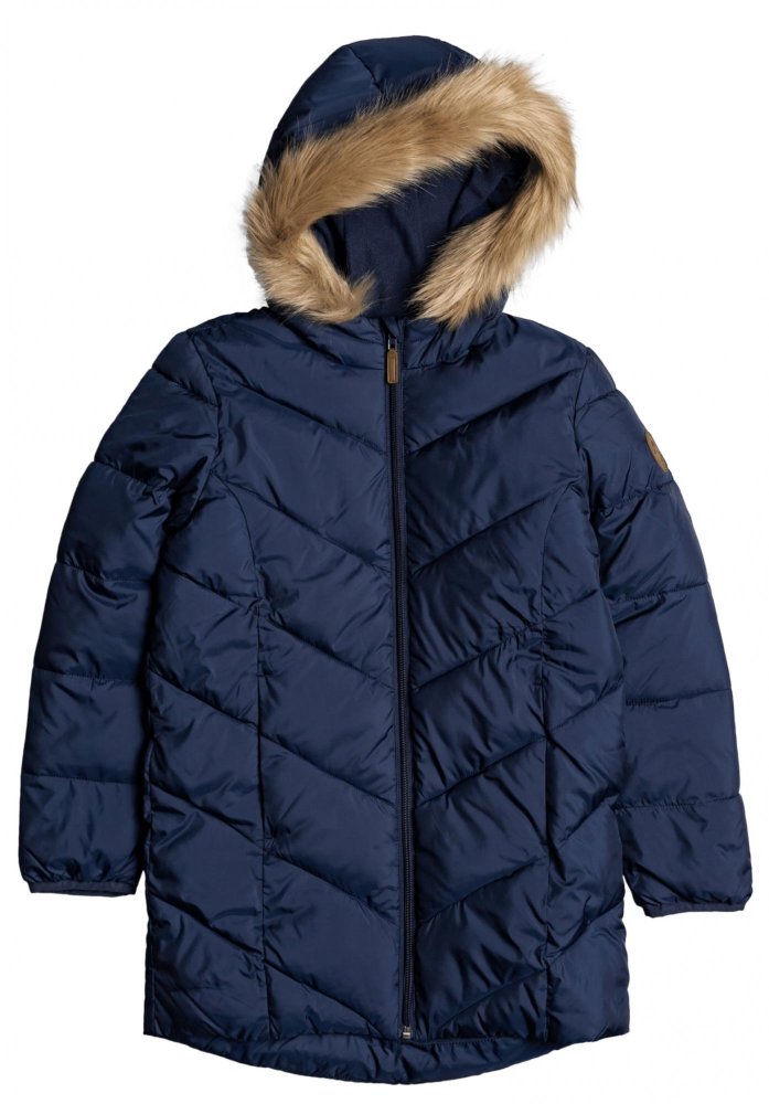 Roxy dívčí kabát Some Say Coat ERGJK03095-BSP0 12 tmavě modrá
